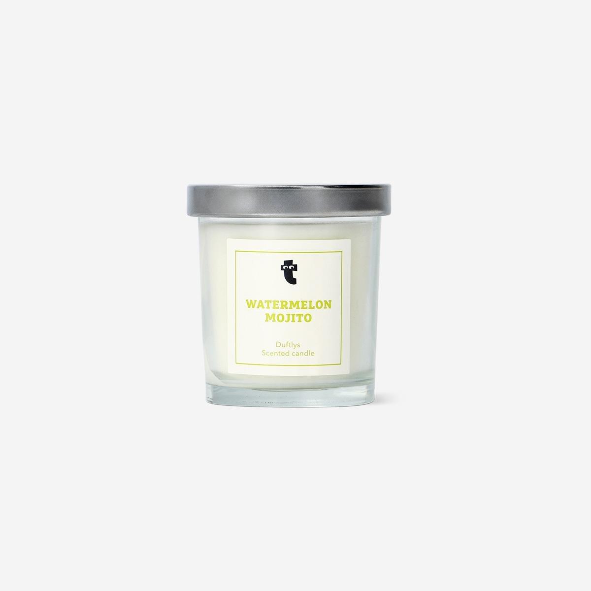 White Watermelon Scented Tealights, 18 Pcs