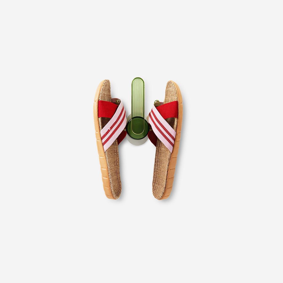 Green Adhesive Cactus Shoe Holder