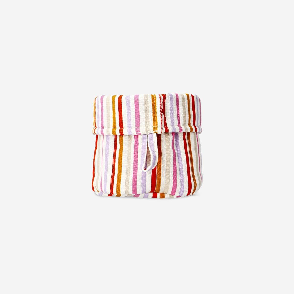 Multicolour Stripped Storage Basket- 20 Cm