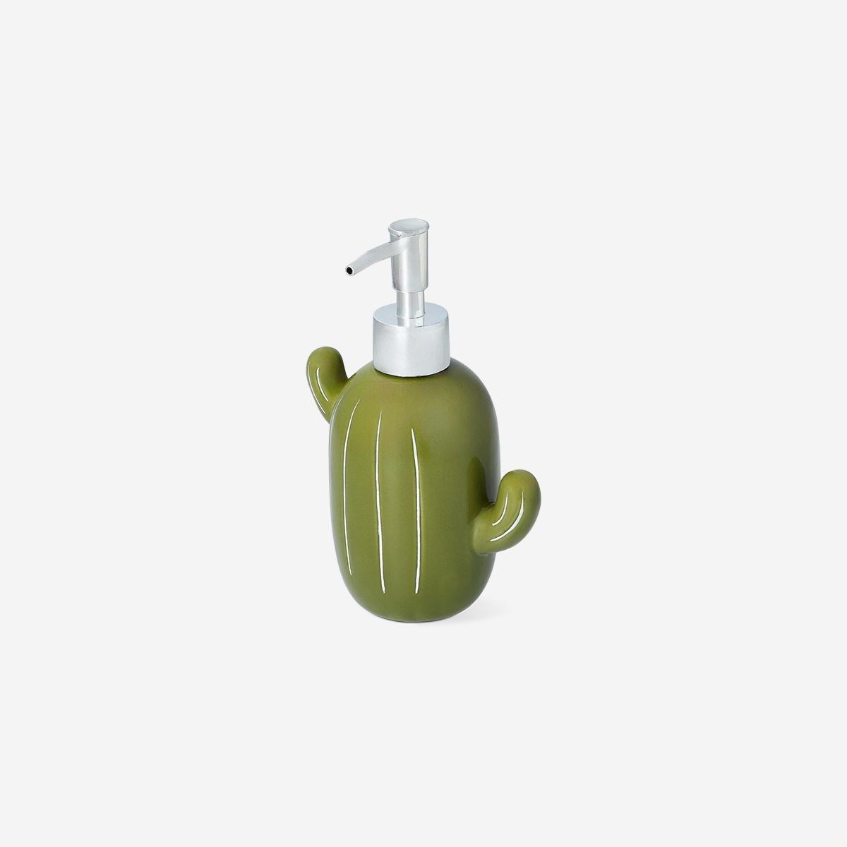 Green Cactus Soap Dispenser