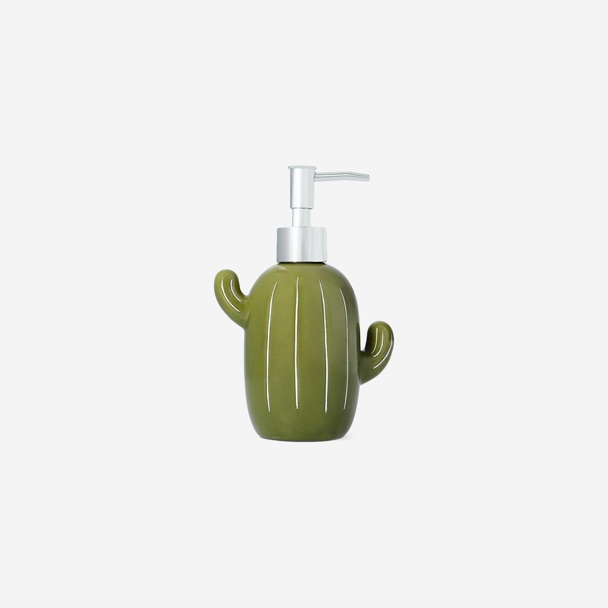 Green Cactus Soap Dispenser