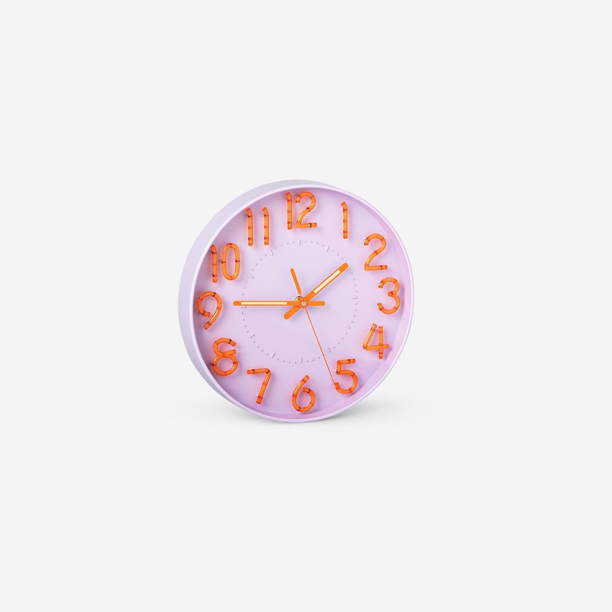 Multicolour Glow In The Dark Wall Clock - 30 Cm
