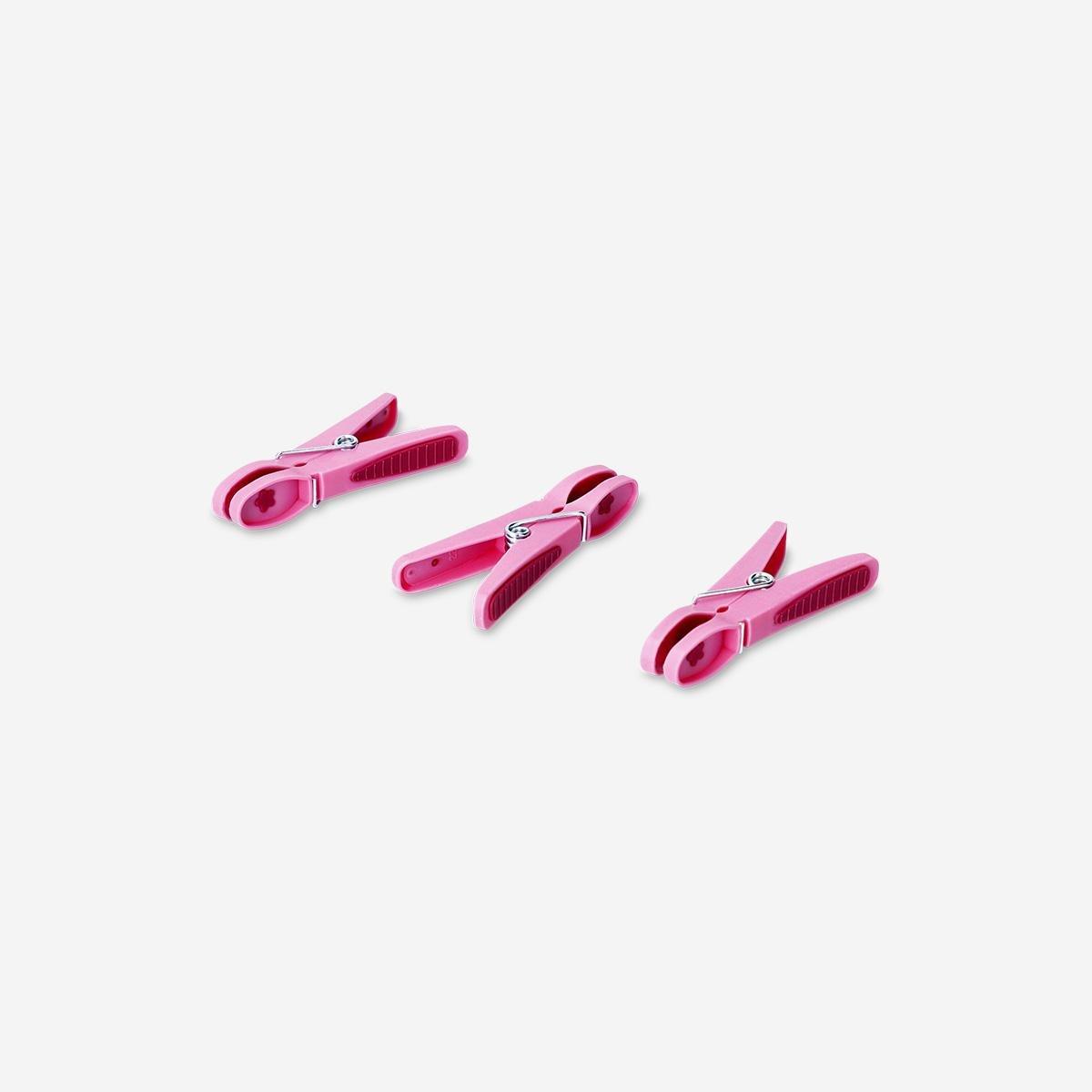 Multicolour Pink Clothes Pegs, 12 Pcs
