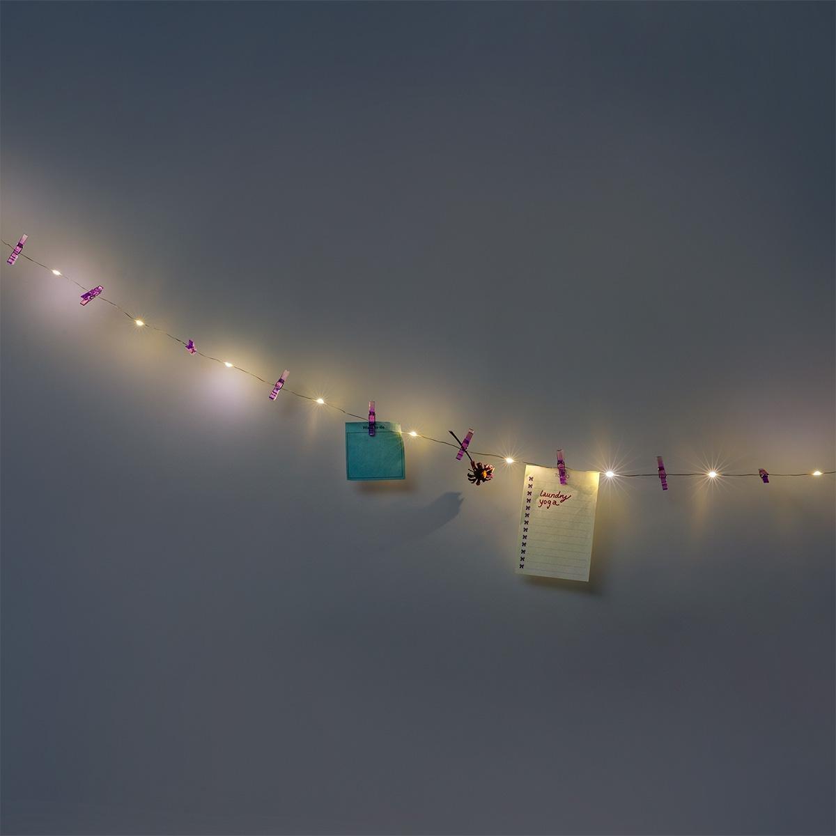 Multicolour Clips String Lights - 220 Cm