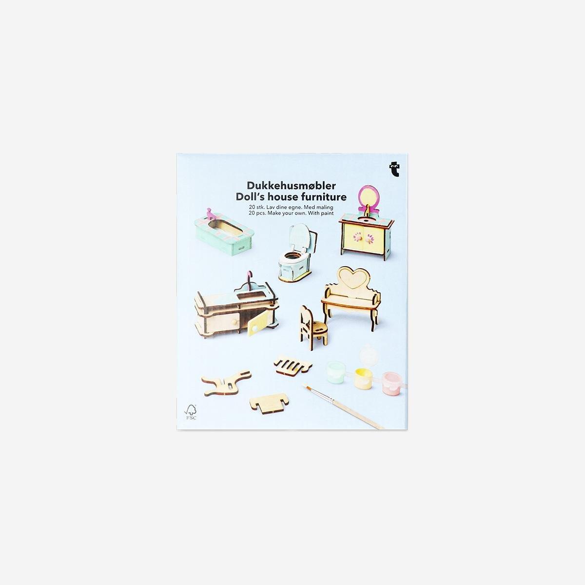Multicolour Diy Doll House Furniture