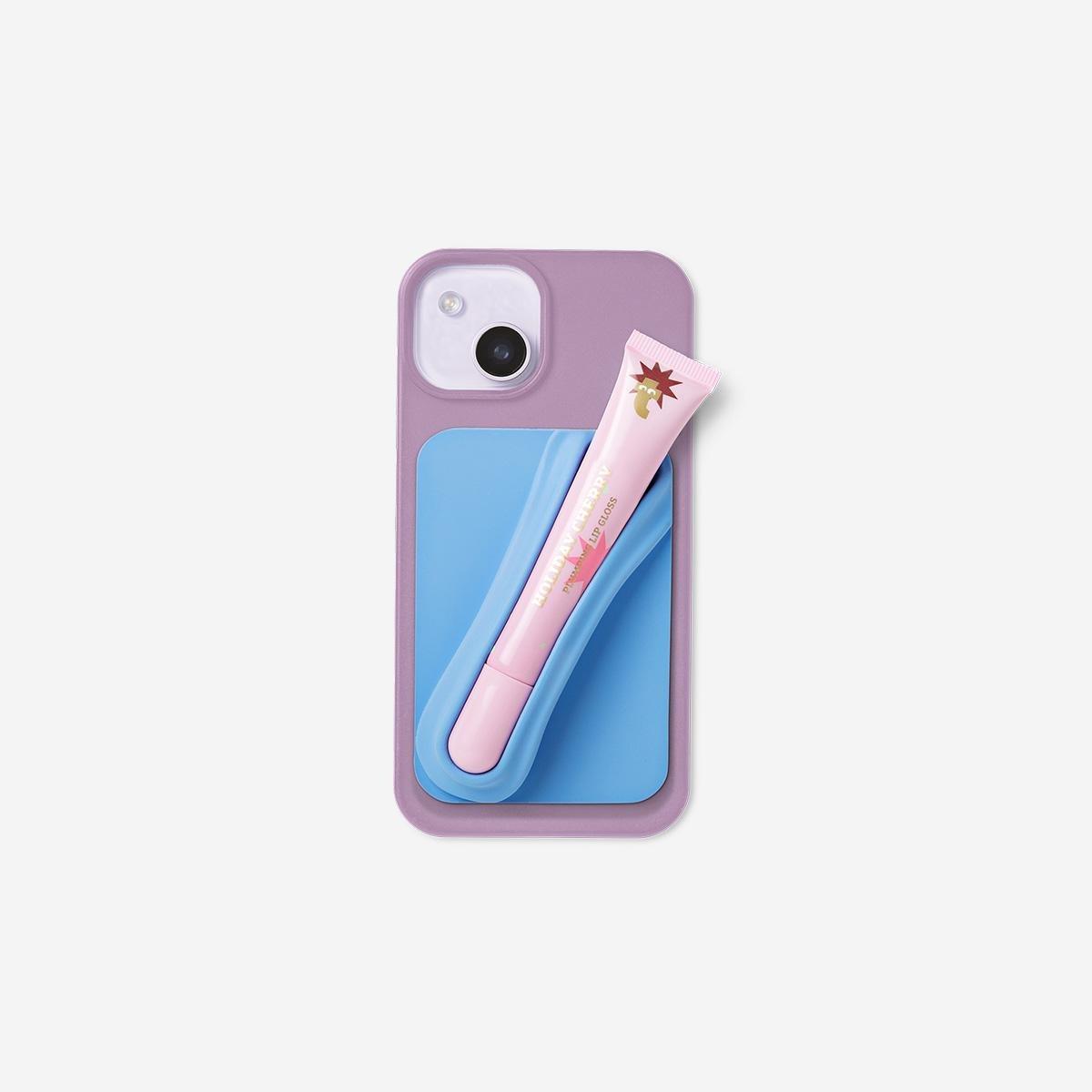 Blue Lip-gloss Holder For Phone