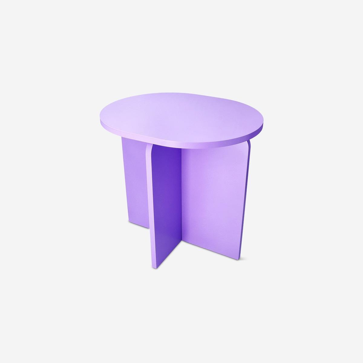 Purple Side Table - 40 Cm
