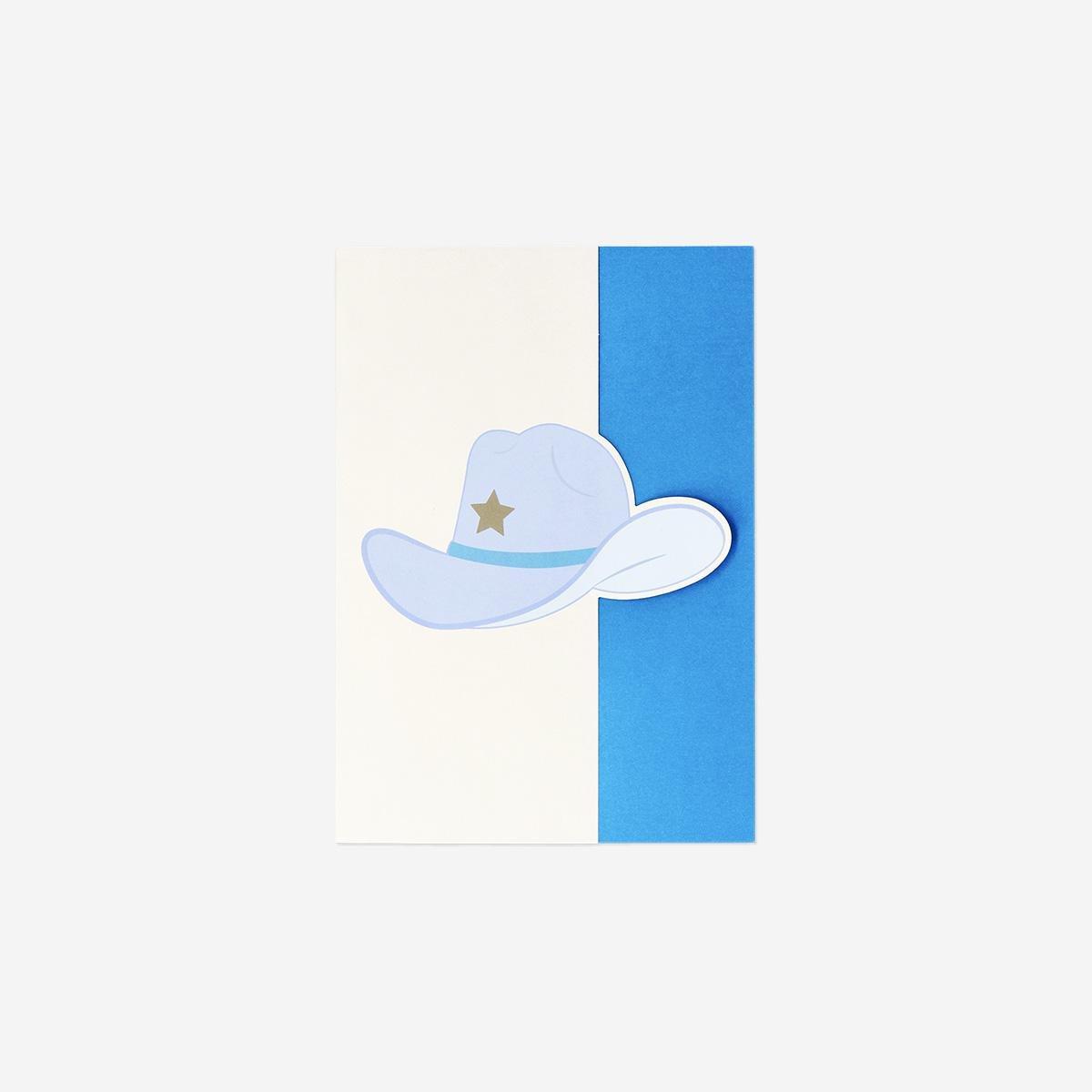 Multicolour B5 Cowboy Hat Lined Exercise Book
