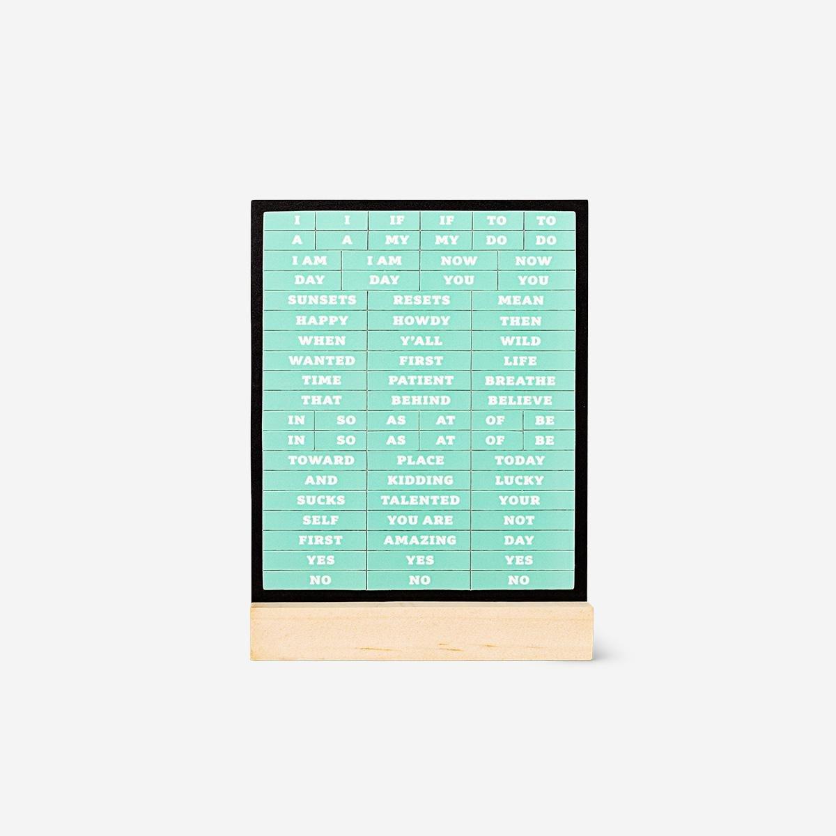 Multicolour Magnetic Board With Words