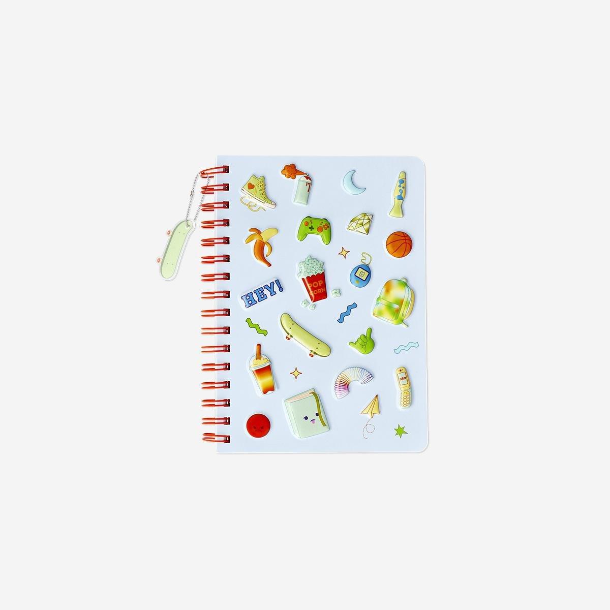 Multicolour A5 Popping Icons Notebook