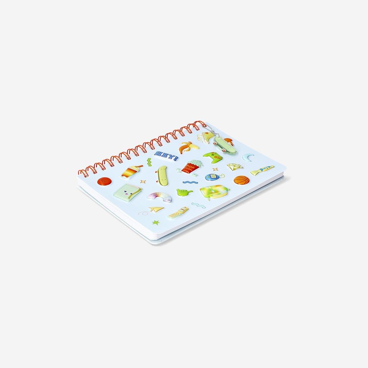 Multicolour A5 Popping Icons Notebook