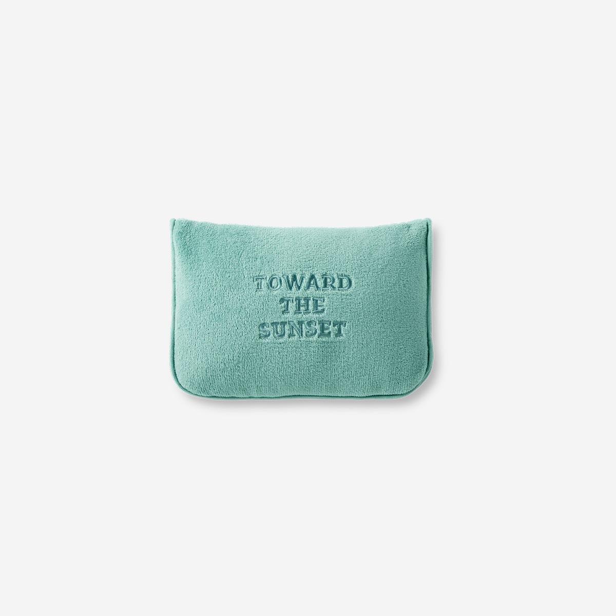 Blue Travel Pillow With Blanket