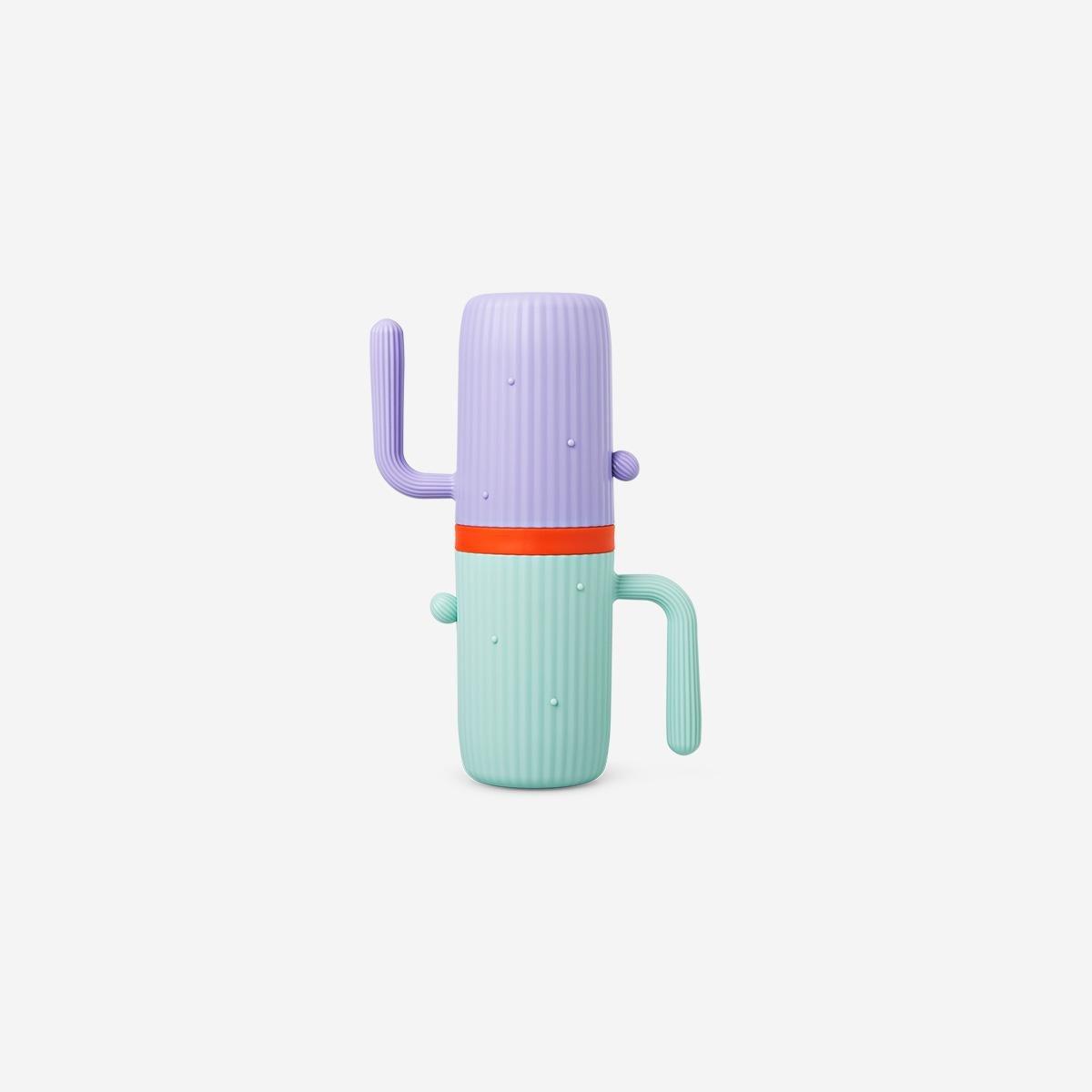 Multicolour Dual Cactus Toothbrush Case
