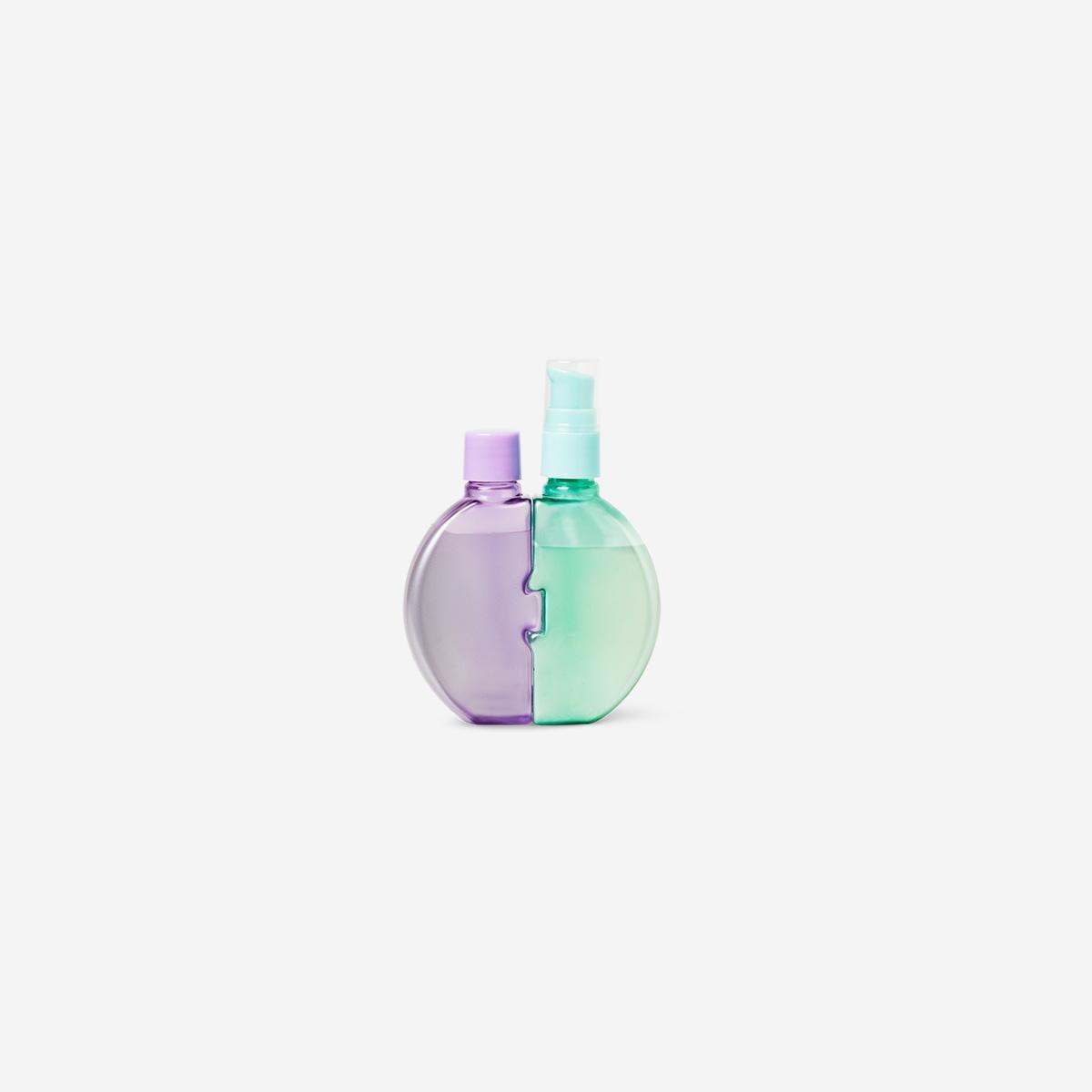 Multicolour 2 In 1 Detachable Travel Bottles