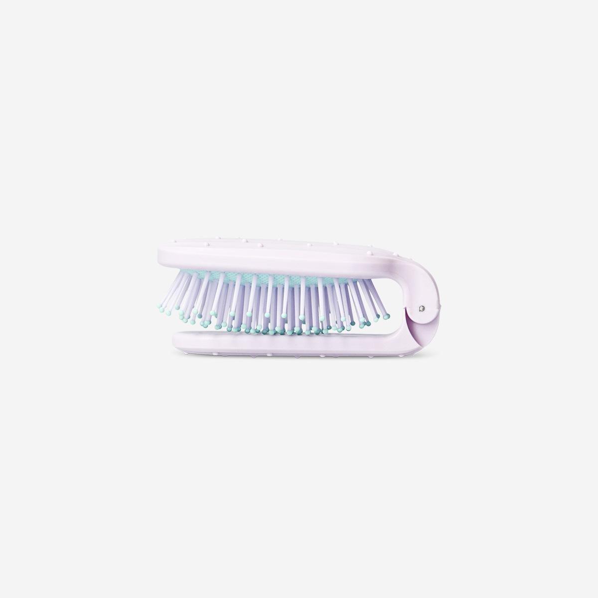 Green Mirror Foldable Cactus Hairbrush