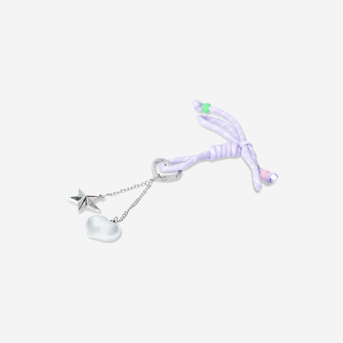 Multicolour Keyring Bow Rope And Charms