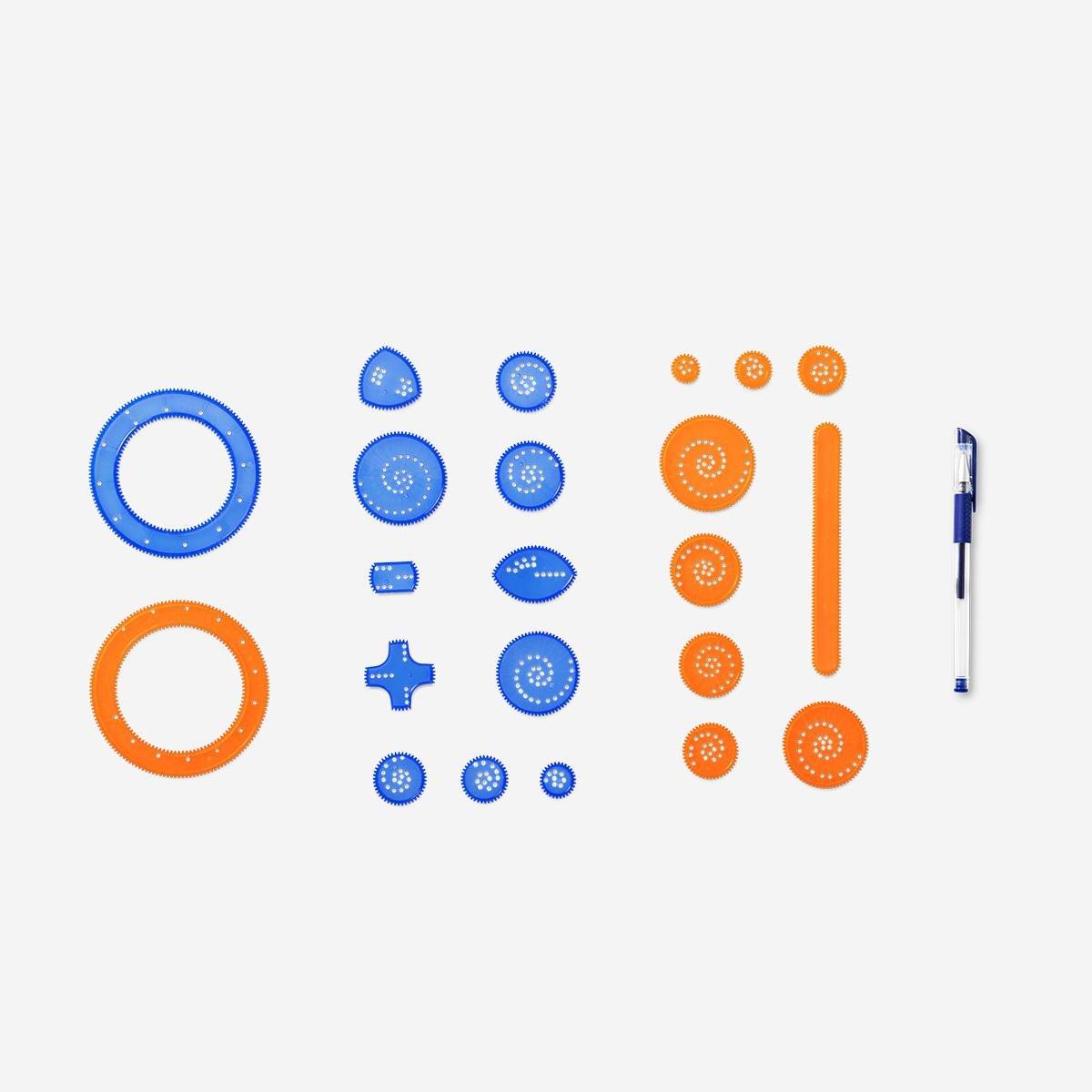 Multicolour Drawing Stencils Kit