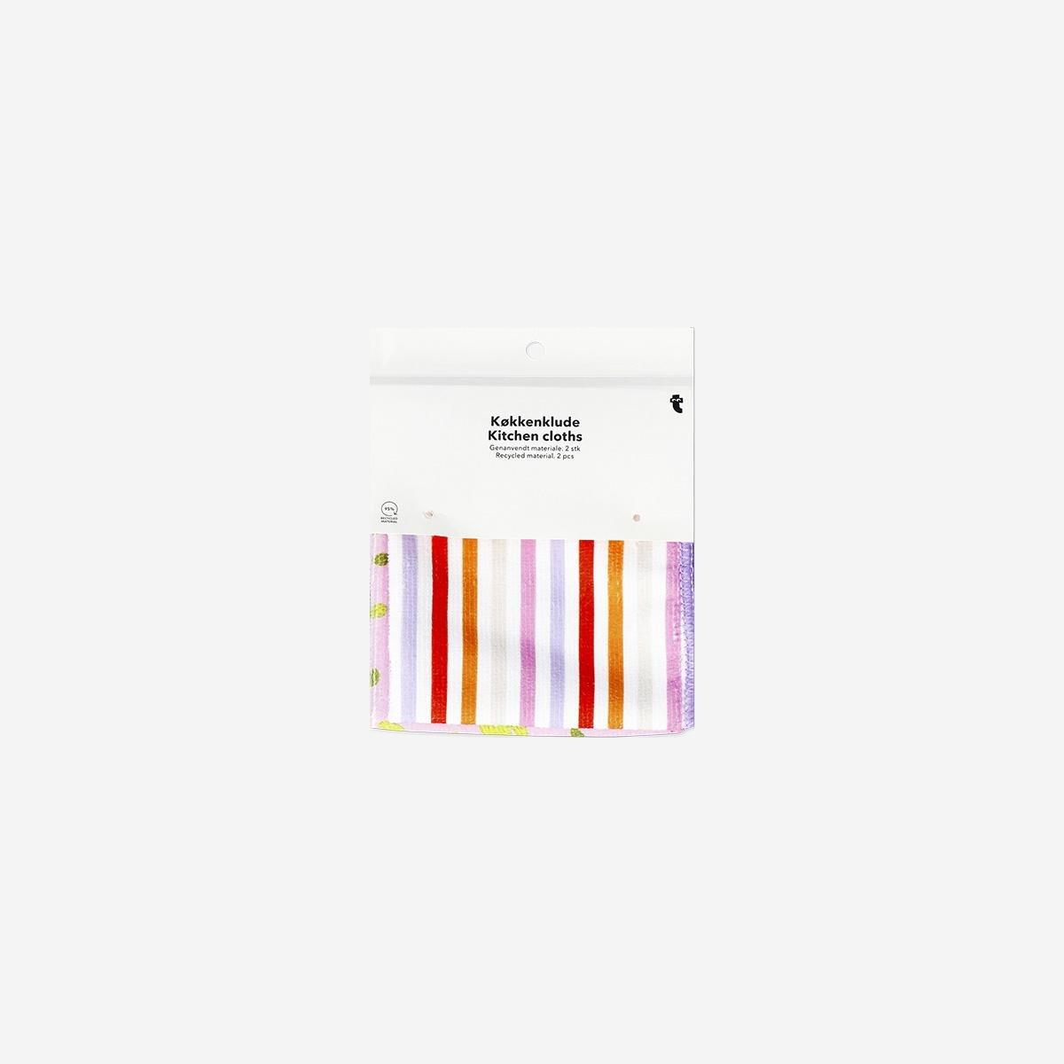 Multicolour Printed Kitchen Cloths, 2 Pcs
