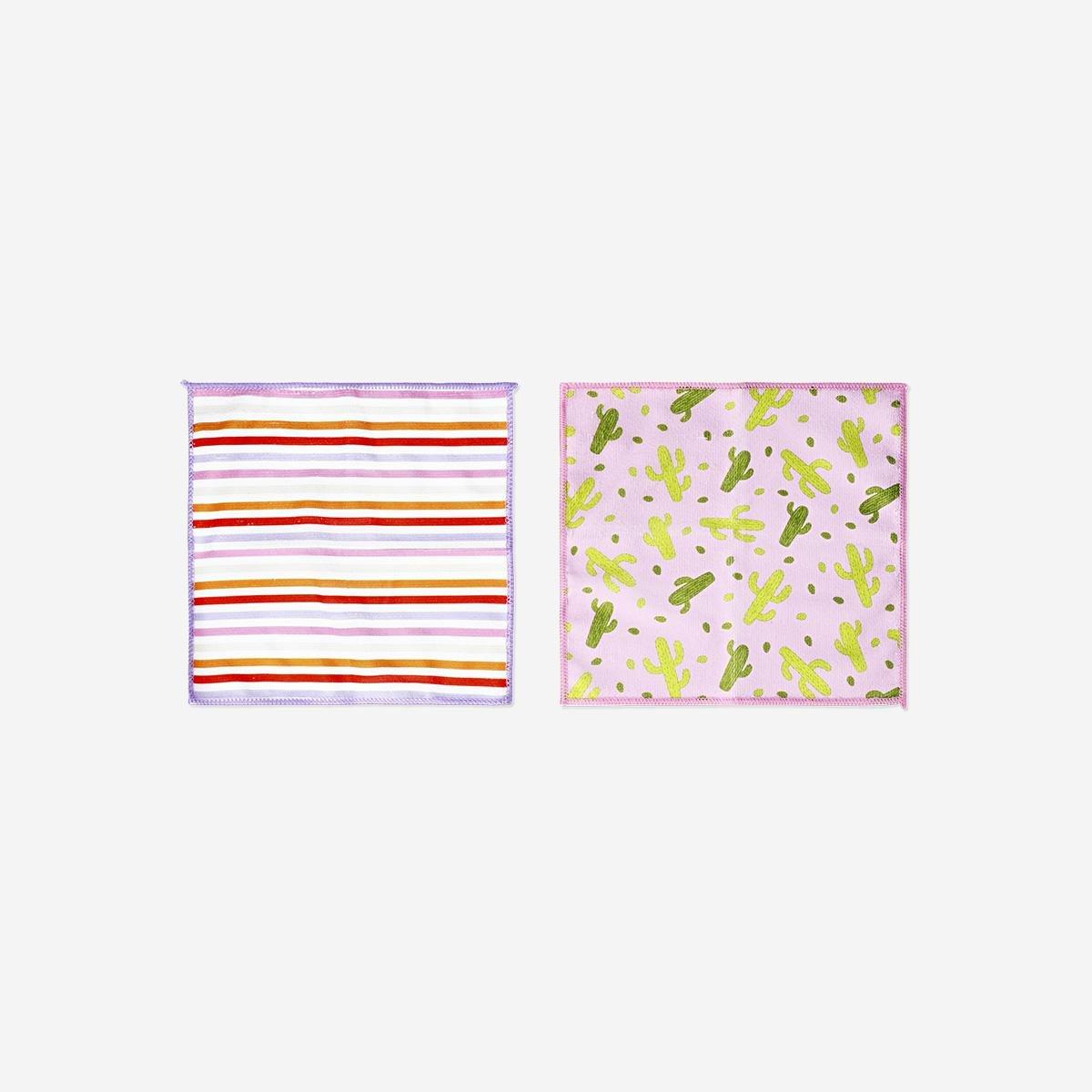 Multicolour Printed Kitchen Cloths, 2 Pcs