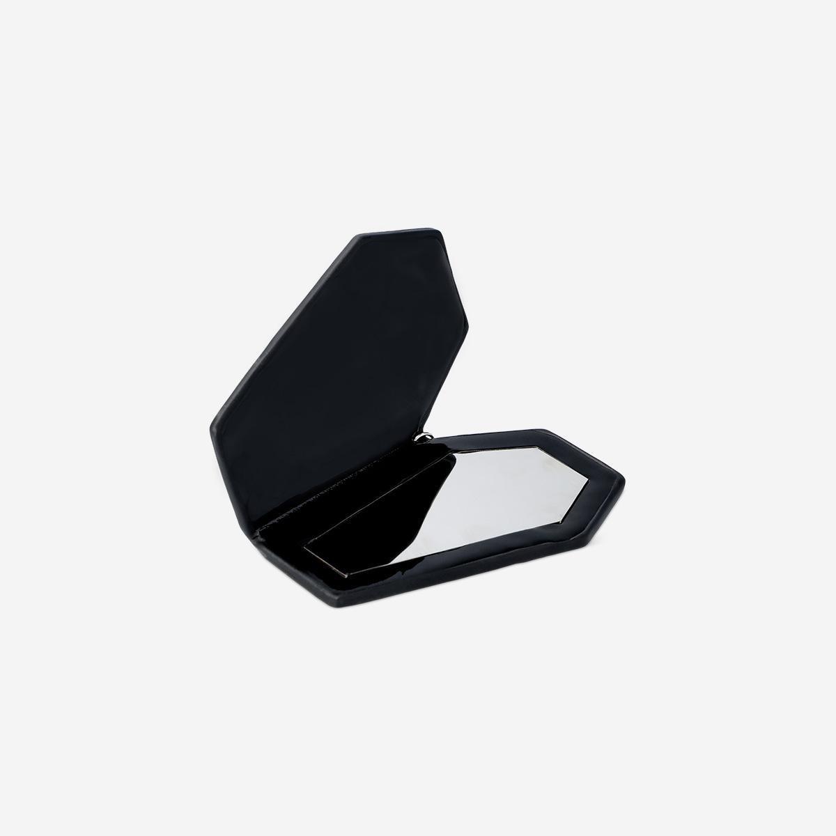 Black Coffin Pocket Mirror