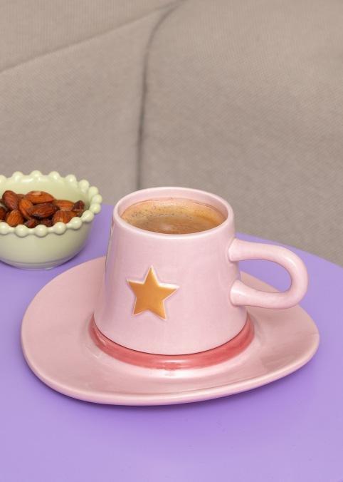 Pink Saucer Cowboy Hat Mug - 210 Ml