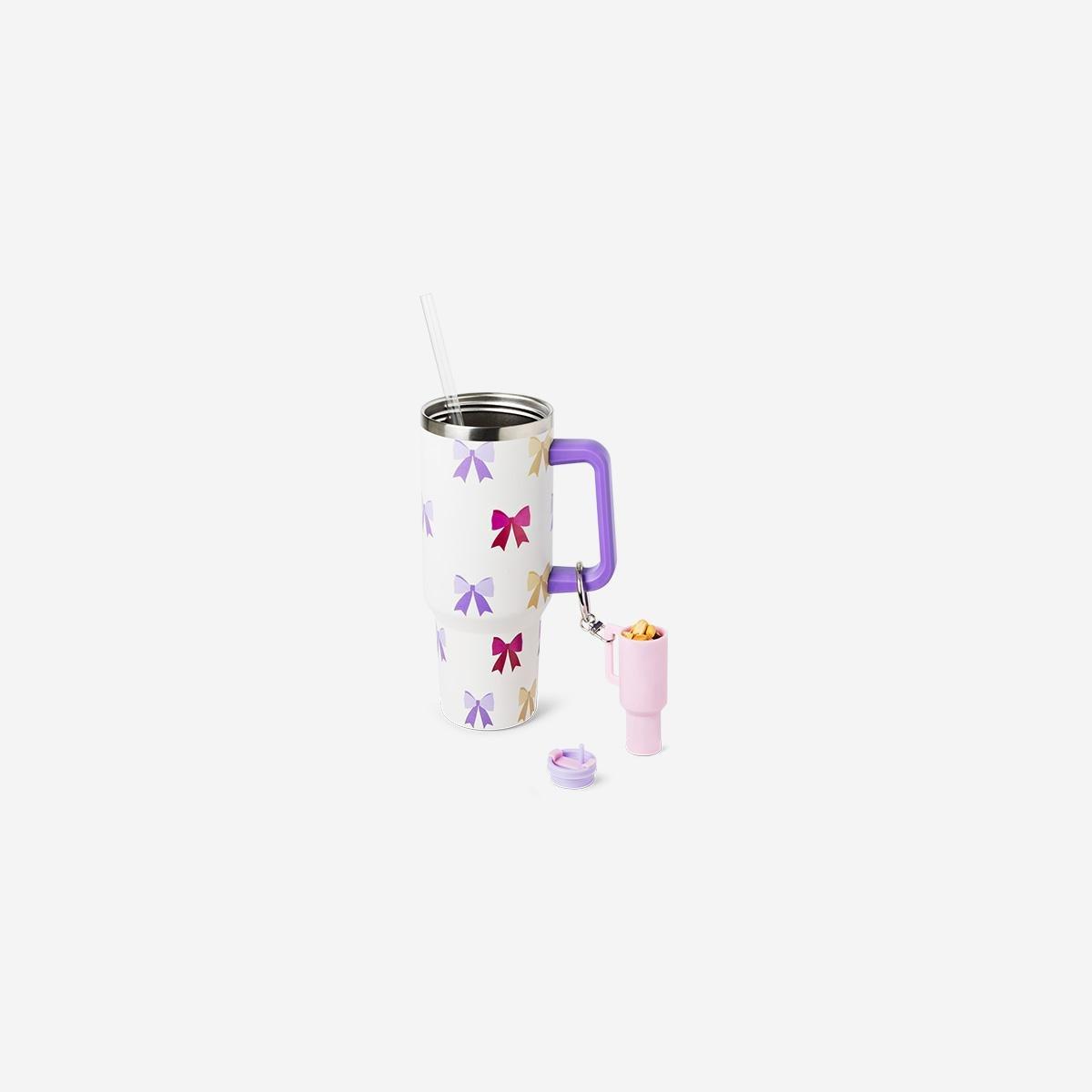 Pink Snack Container Key Ring