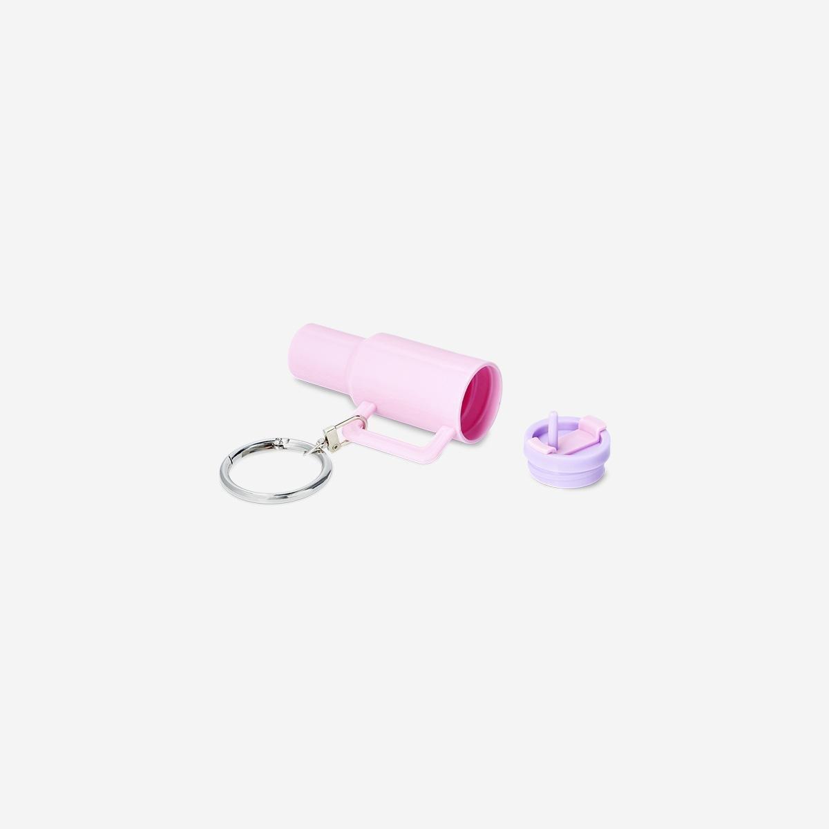 Pink Snack Container Key Ring