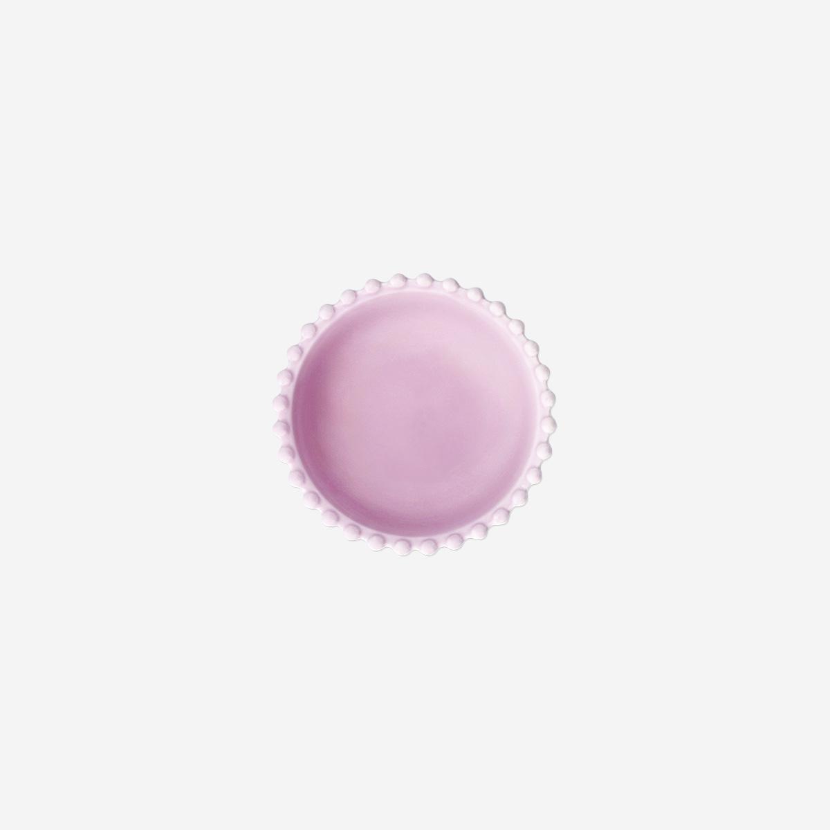 Purple Ceramic Bubble Edge Bowl
