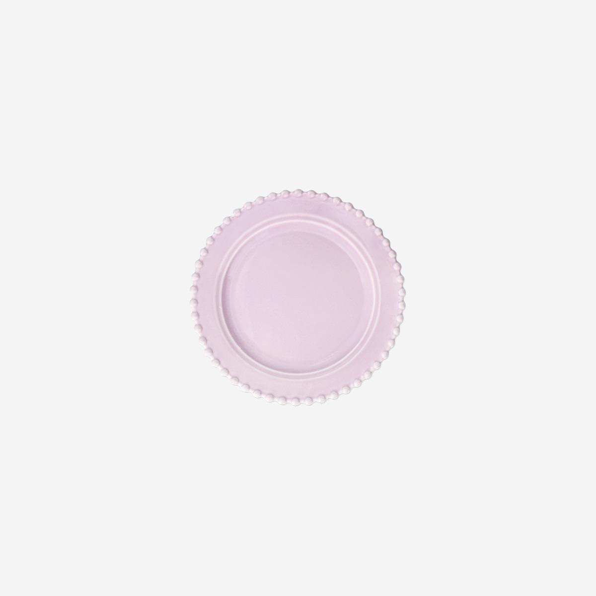 Purple Ceramic Bubble Edge Plate