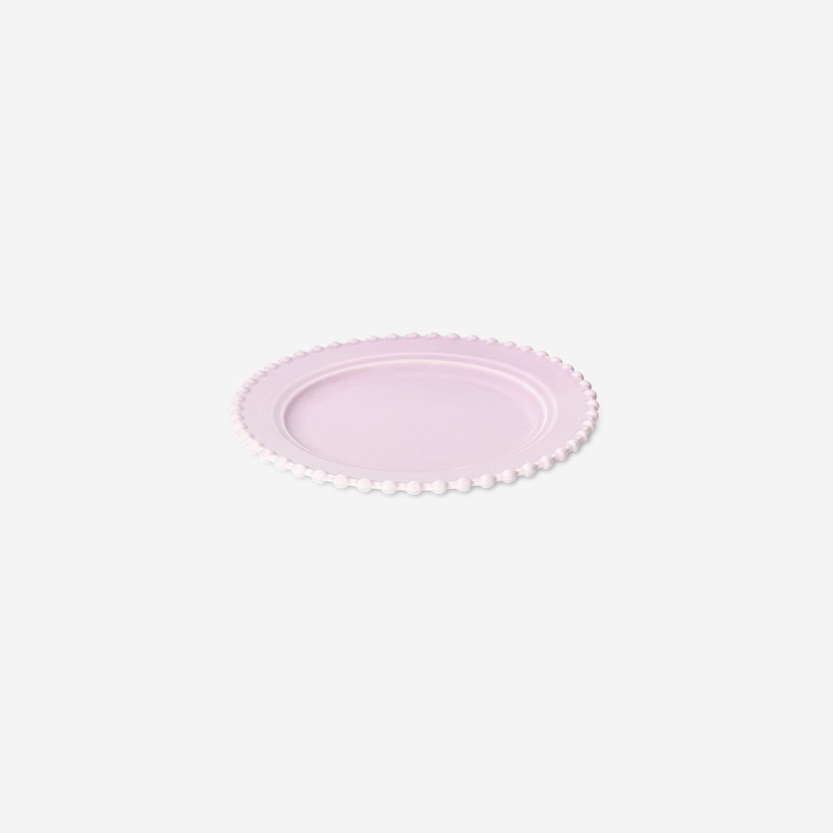 Purple Ceramic Bubble Edge Plate