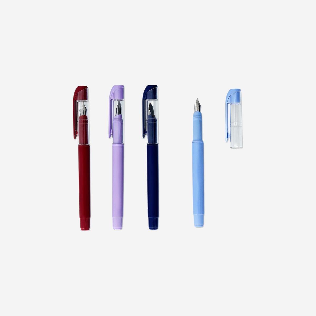 Multicolour Fountain Pen Set, 4 Pcs