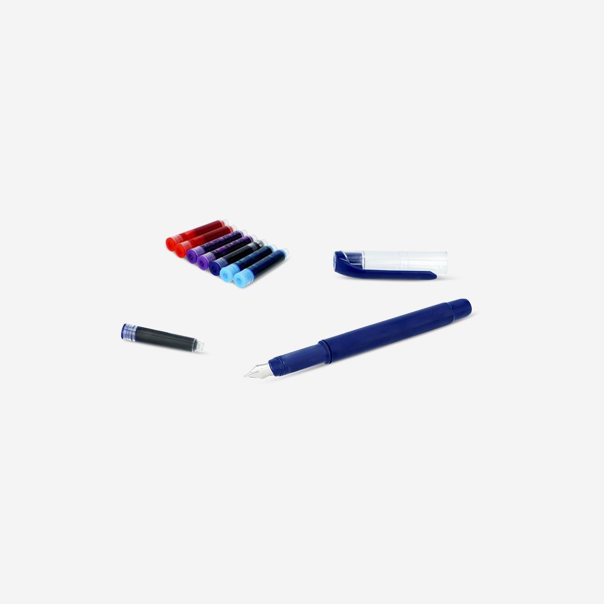 Multicolour Fountain Pen Set, 4 Pcs