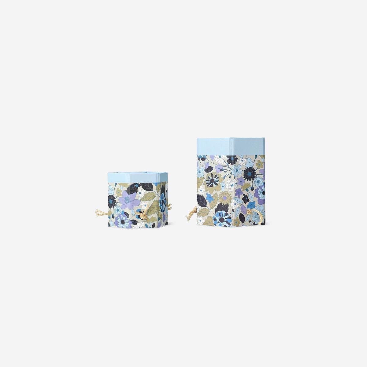 Multicolour Floral Pencil Holders, 2 Pcs