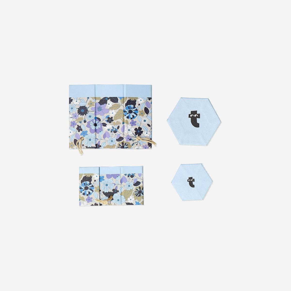 Multicolour Floral Pencil Holders, 2 Pcs