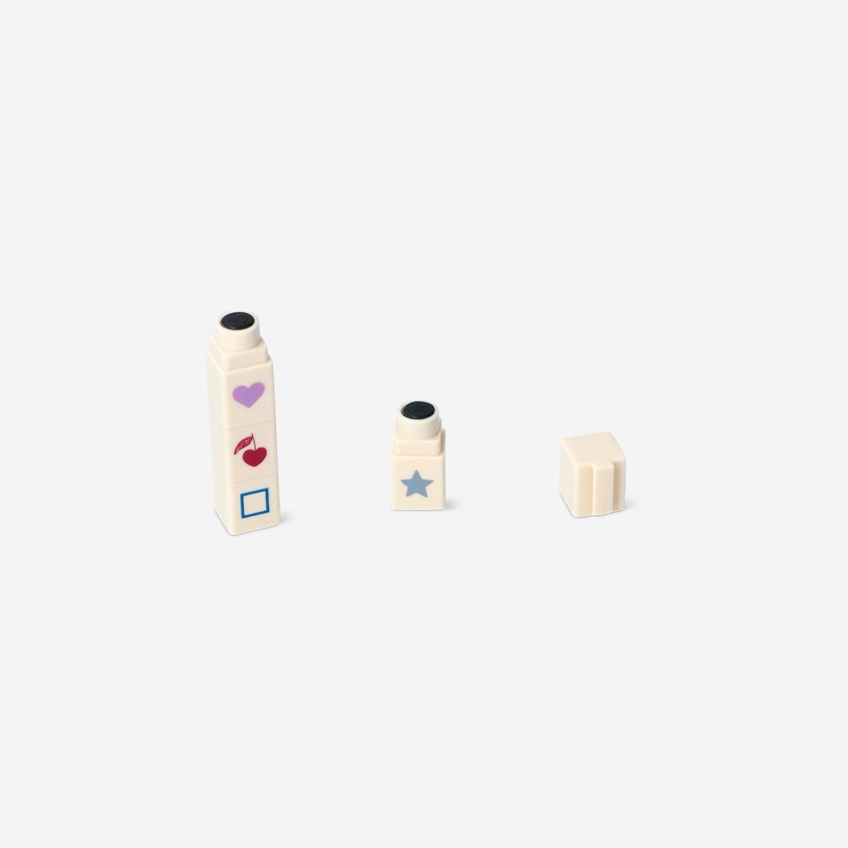 Multicolour Journaling Stamps, 4 Pcs