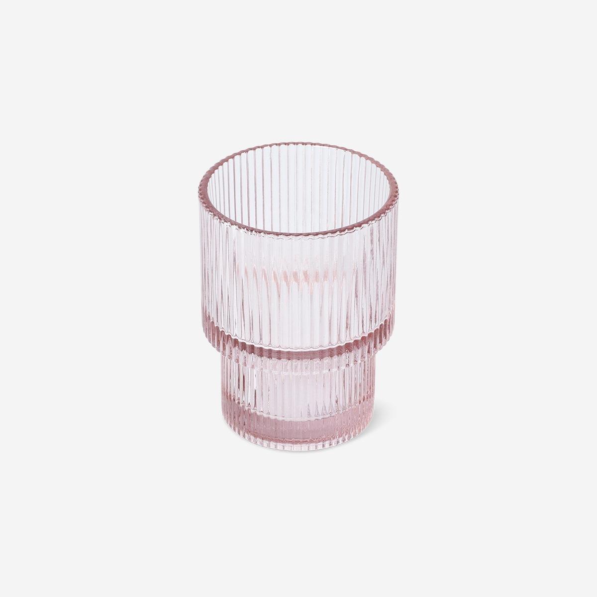 Pink Drinking Glass - 200 Ml