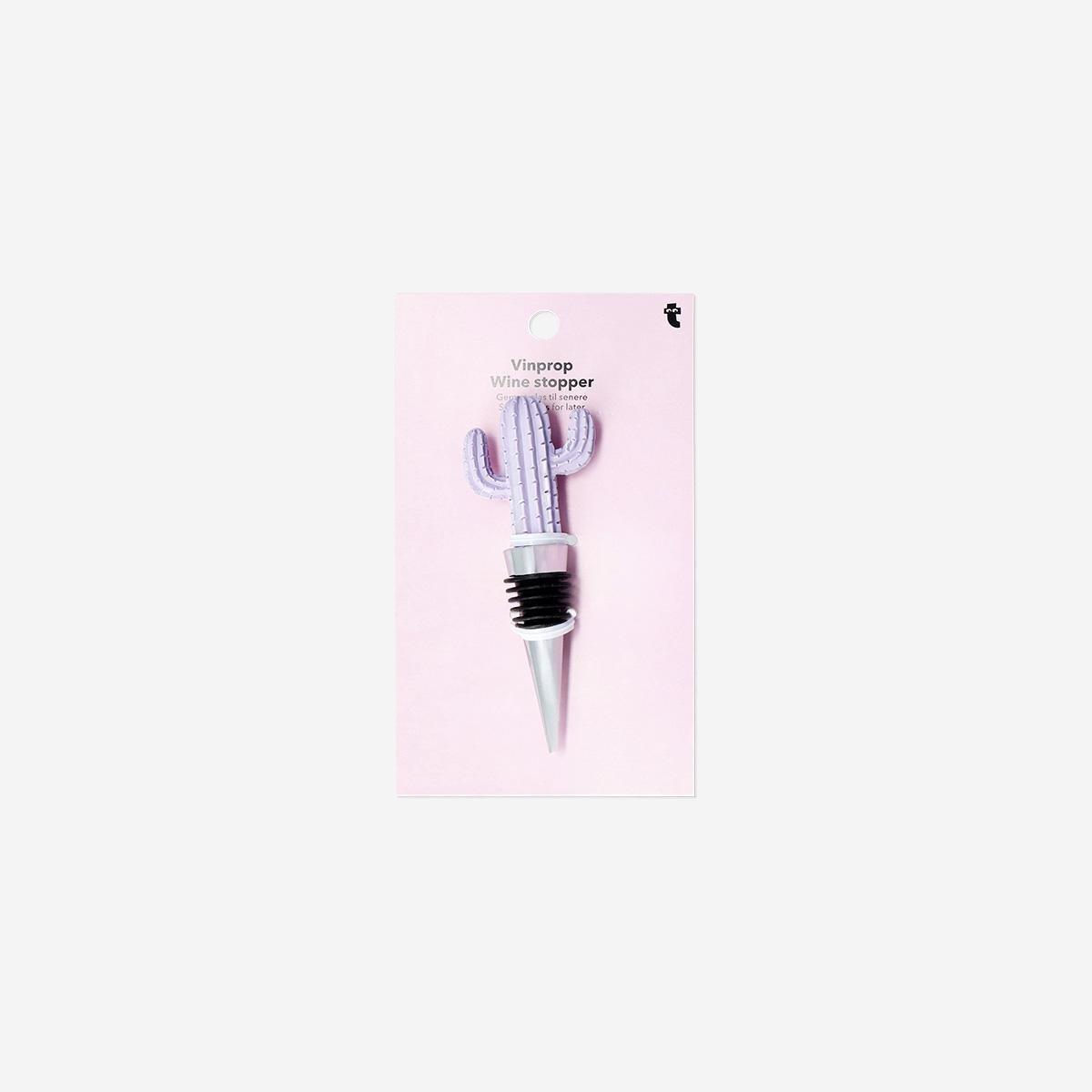 Purple Cactus Wine Stopper