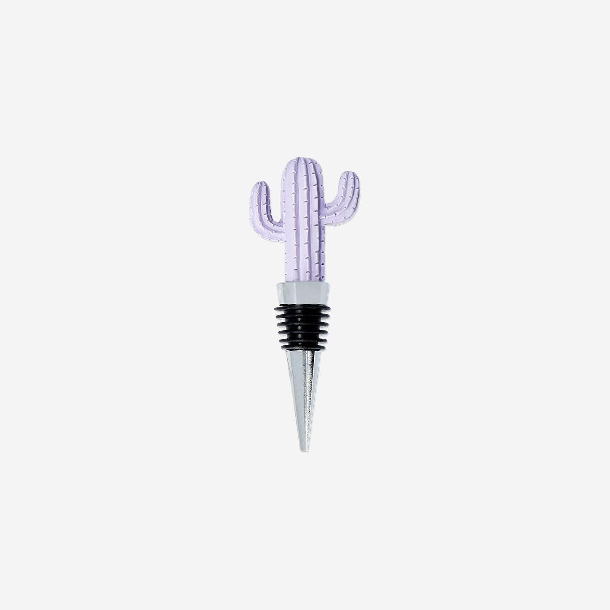 Purple Cactus Wine Stopper