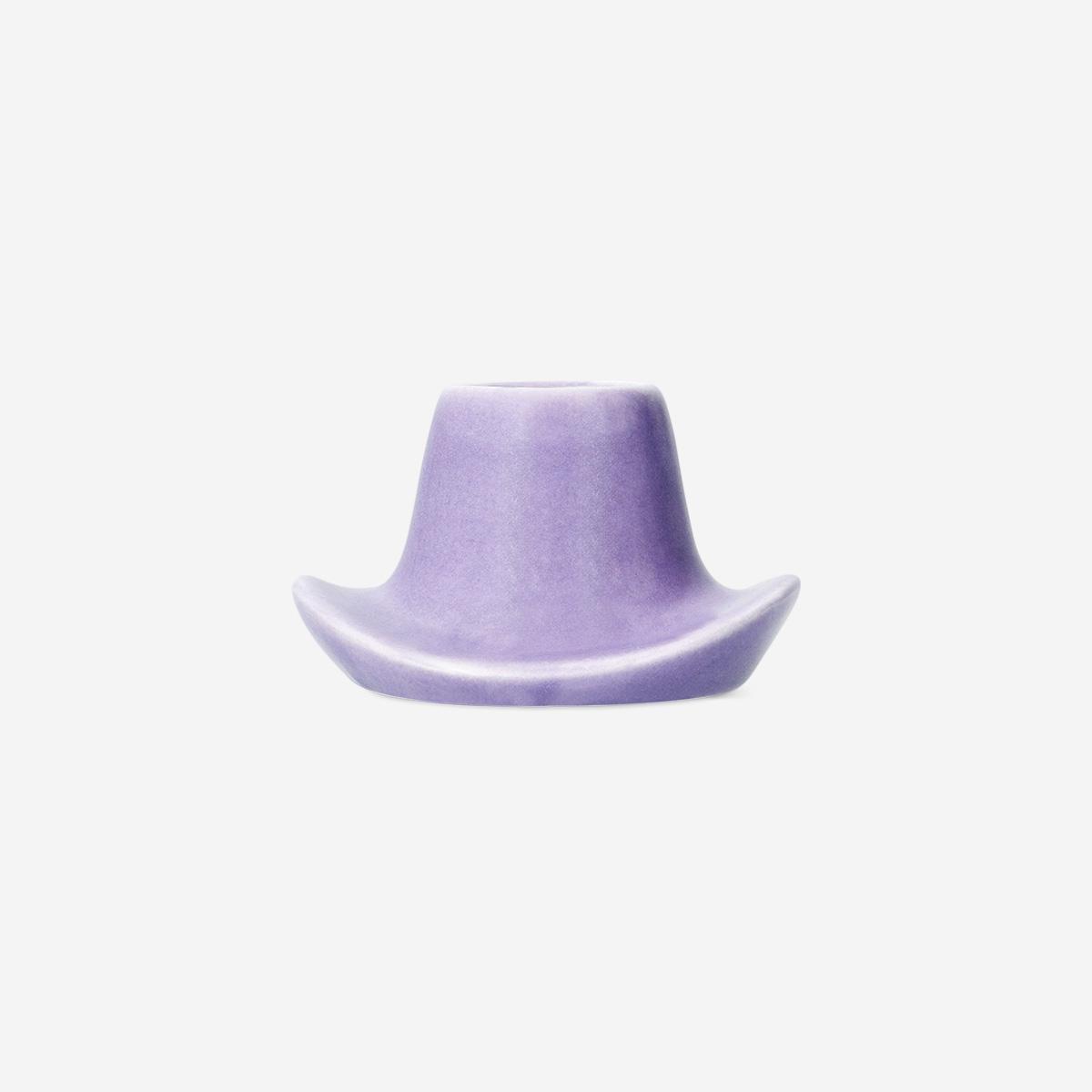 Purple Cowboy Hat Candle Holder