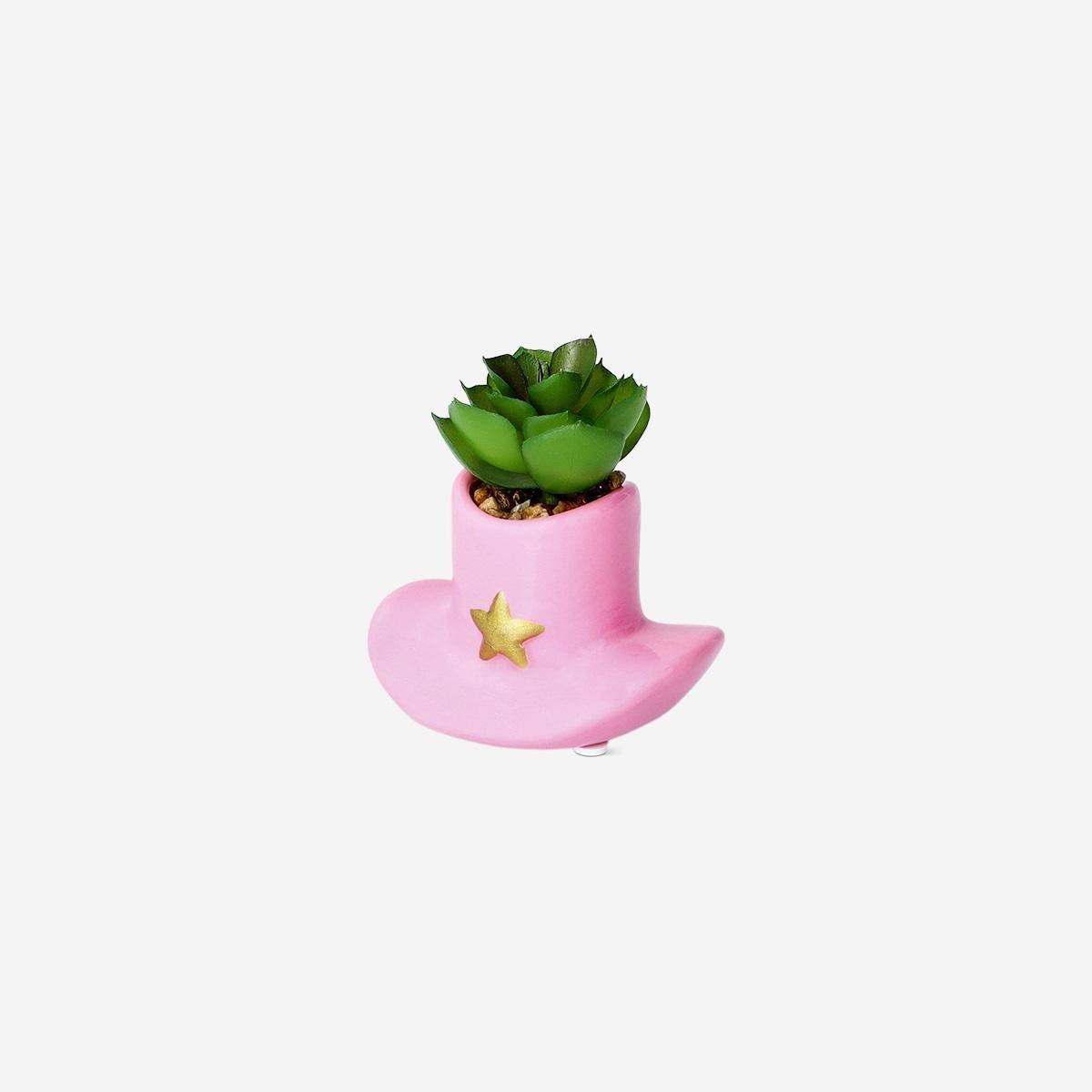 Multicolour Cowboy Hat Plant Pot
