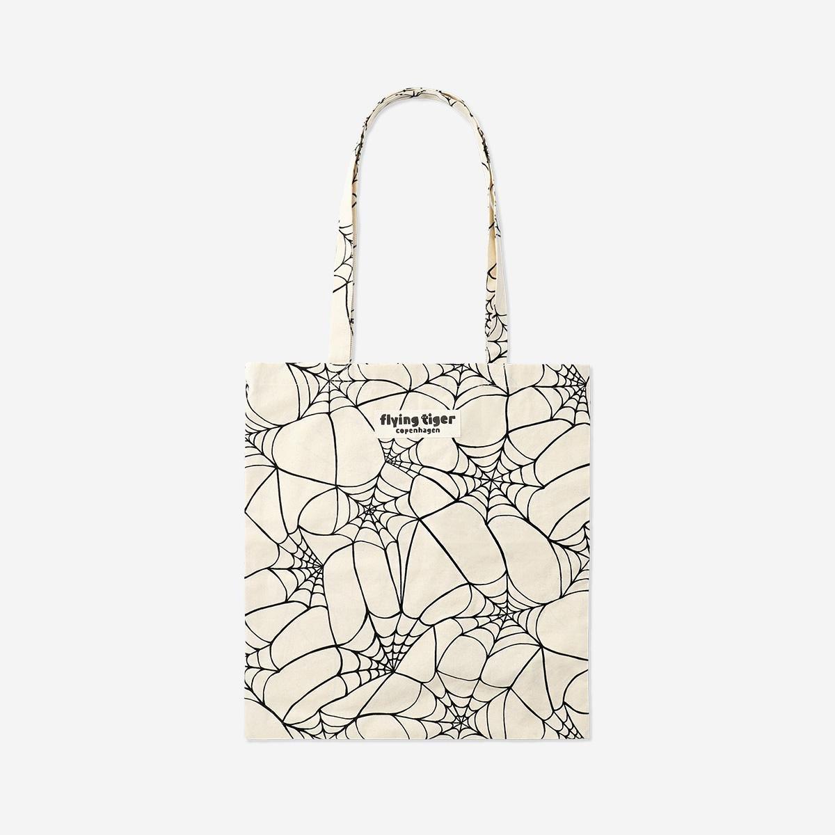 Multicolour Spiderweb Tote Bag