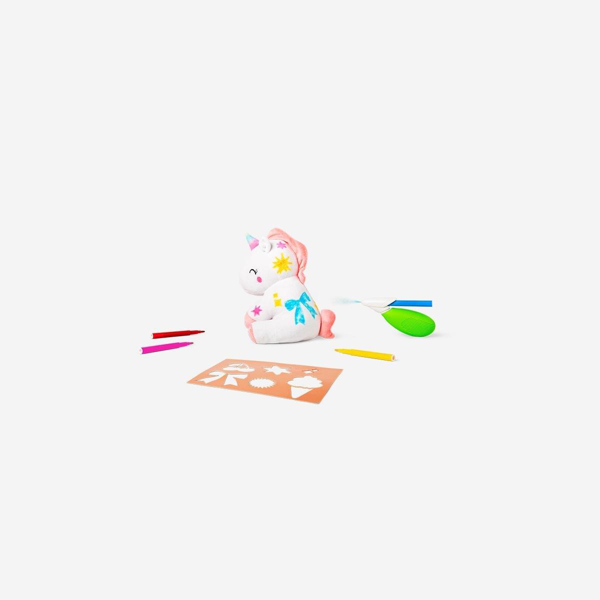 Multicolour Diy Spray Pens Plush Unicorn