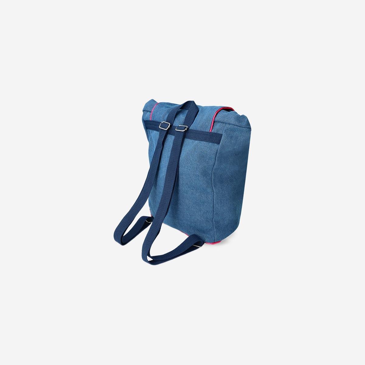 Blue Denim Backpack