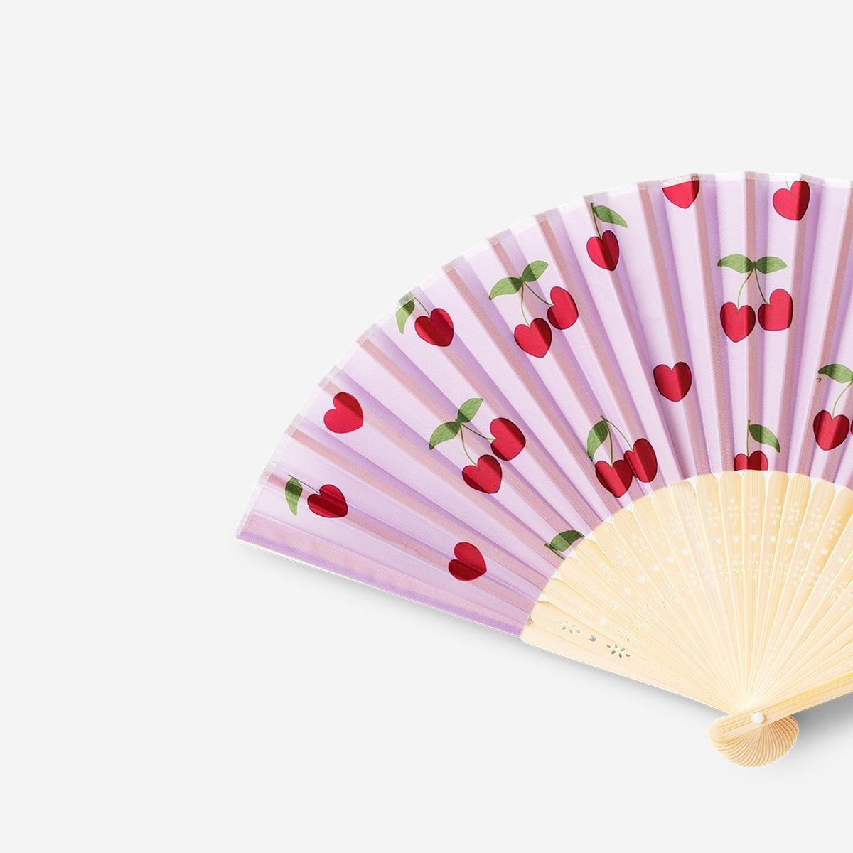 Multicolour Foldable Cherry Fan