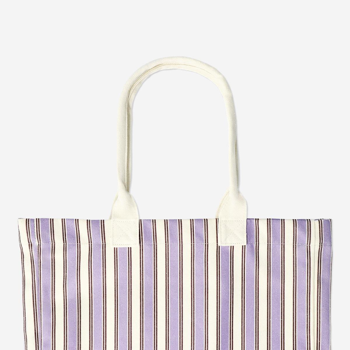 Multicolour Striped Shopping Bag