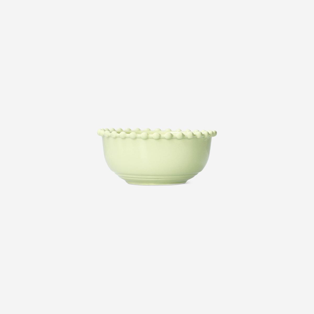 Green Ceramic Bubble Edge Bowl