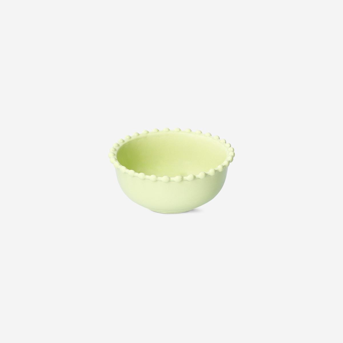 Green Ceramic Bubble Edge Bowl
