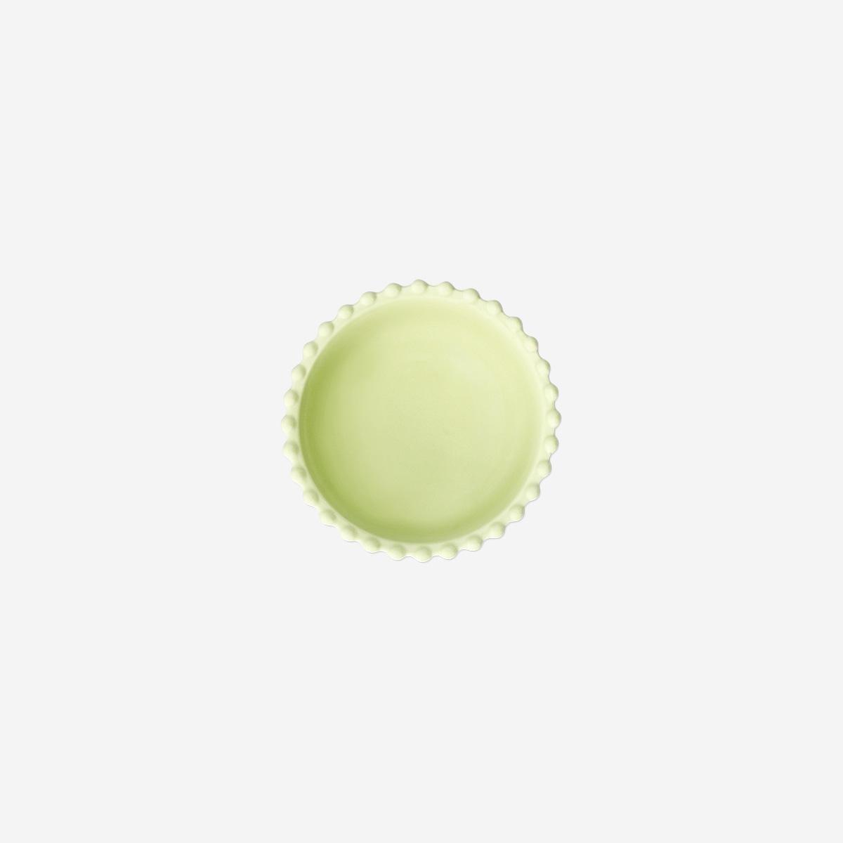Green Ceramic Bubble Edge Bowl