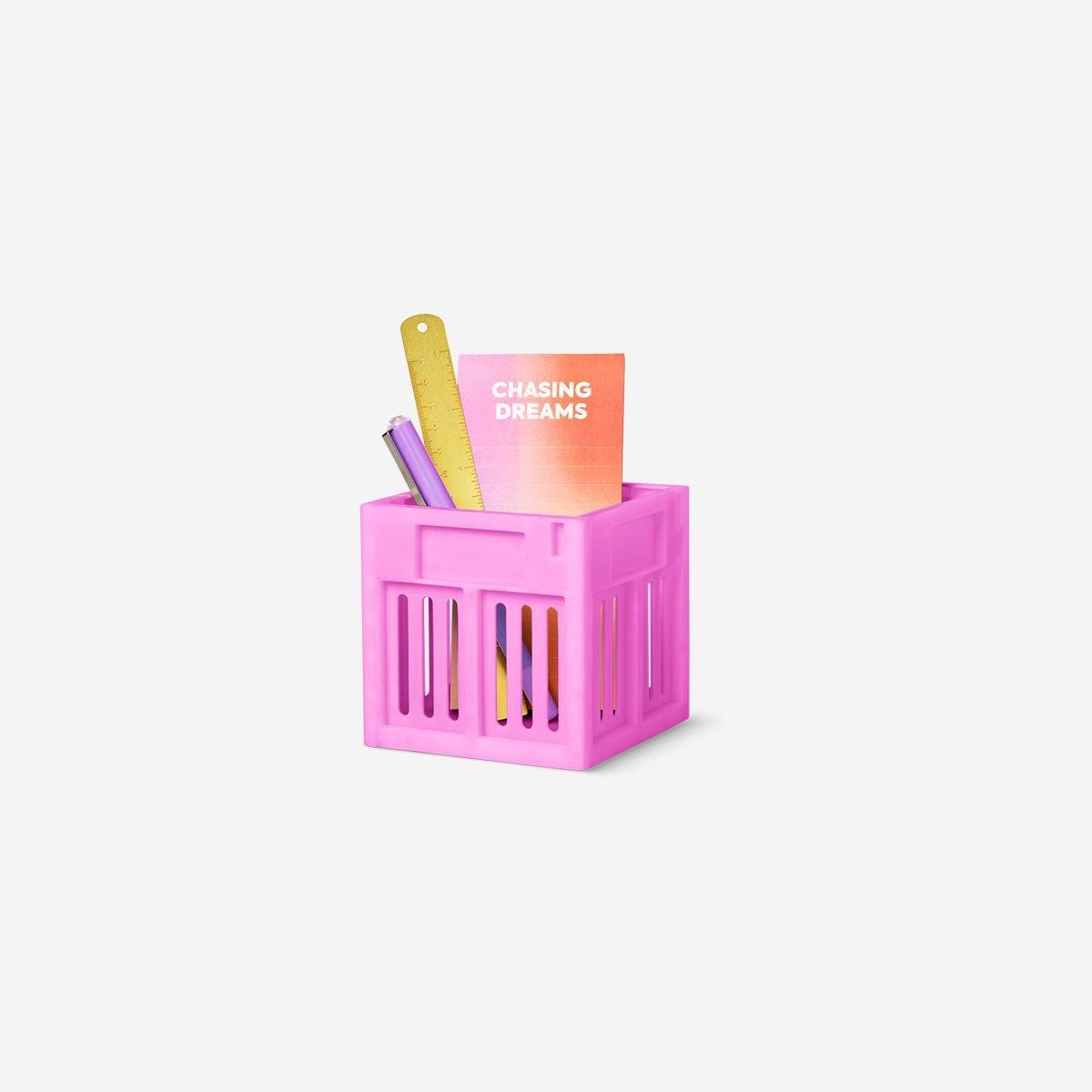 Purple Collapsible Pen Holder