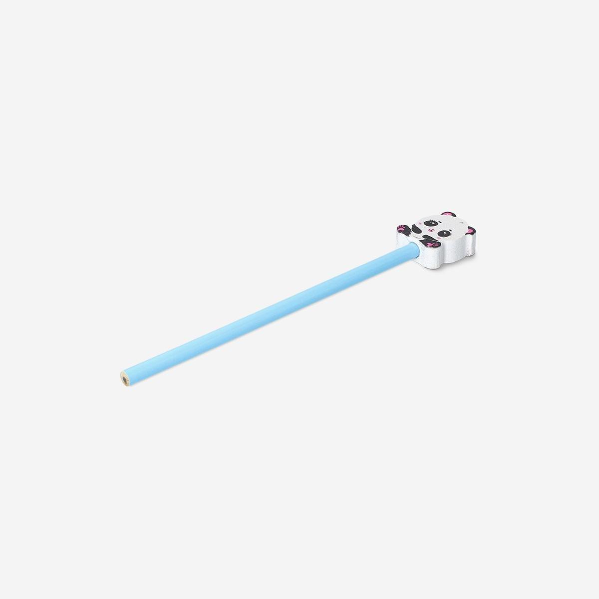 Multicolour Panda Topper Pencil
